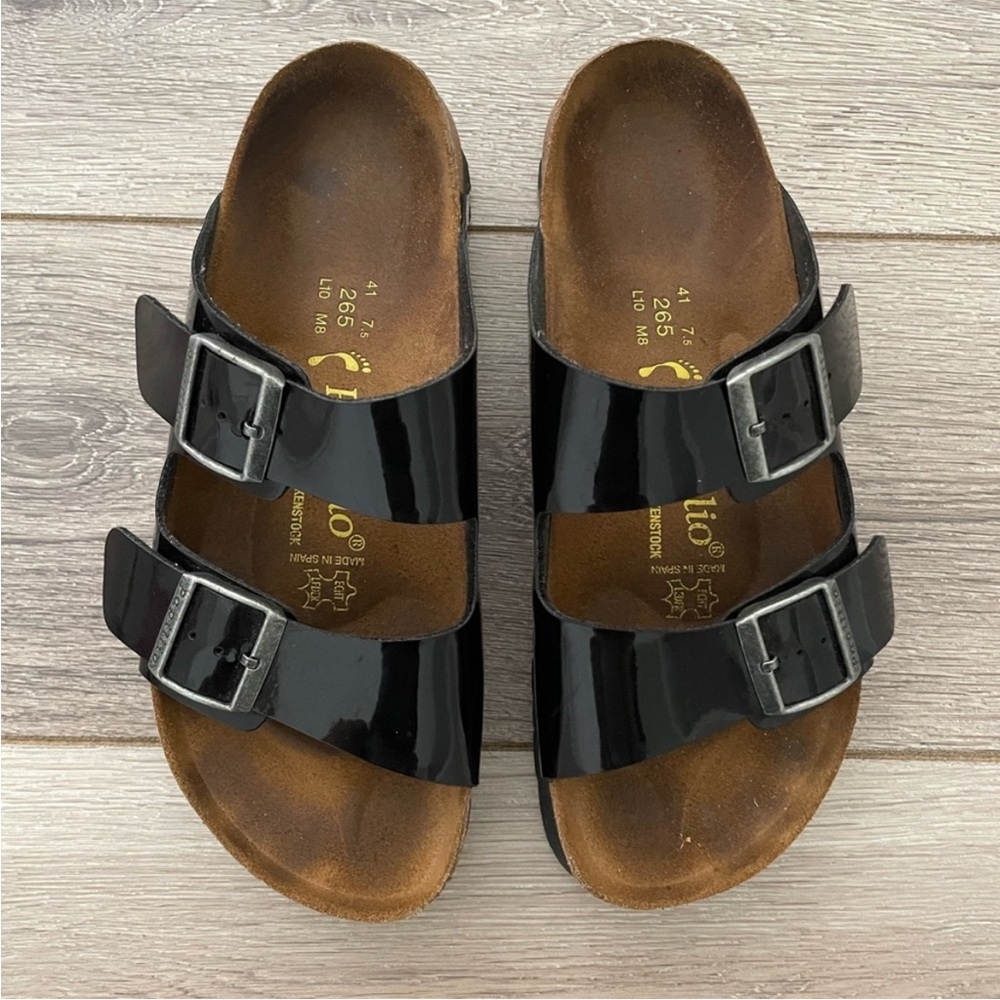 Birkenstock Papillio Glossy Patent
Strap Sandals Size 10